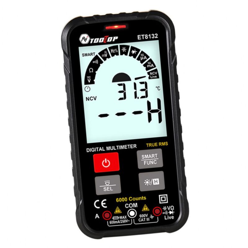 Pc Multimètre intelligent outil d'essai mesure le testeur de outil de test numérique Multimètre digital bouton poussoir instrument de mesure