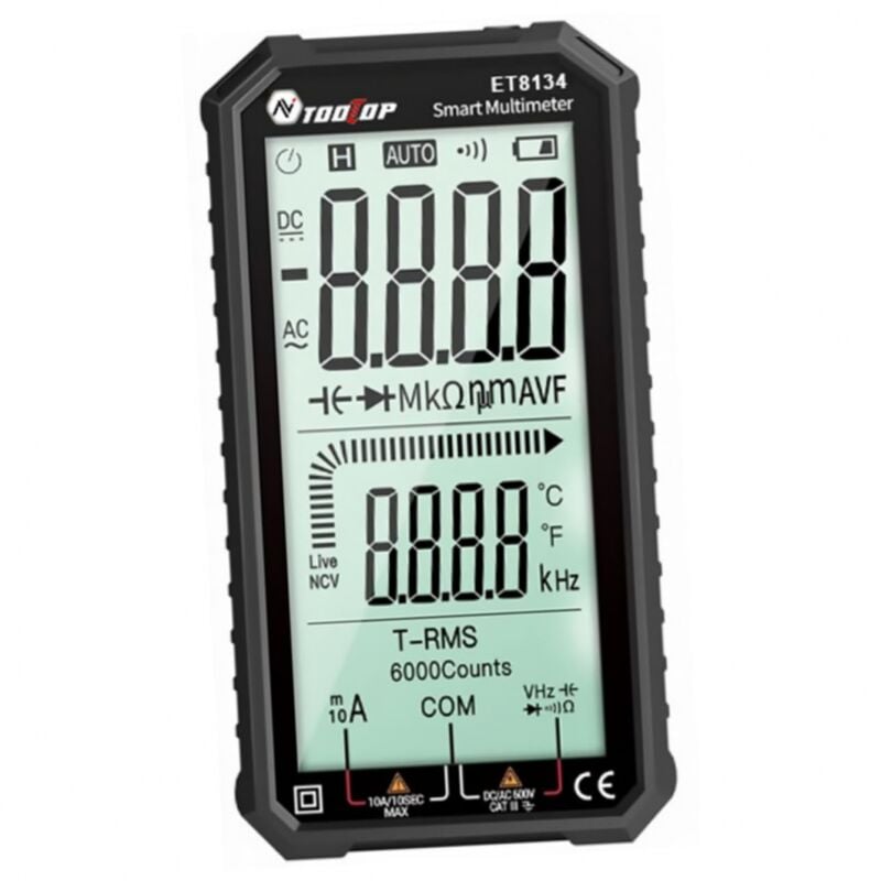 Gotrays - Pc Multimètre plein écran multitesteur utile voltmètre à continu outils Multimètre digital compteur numérique automatique instrument de