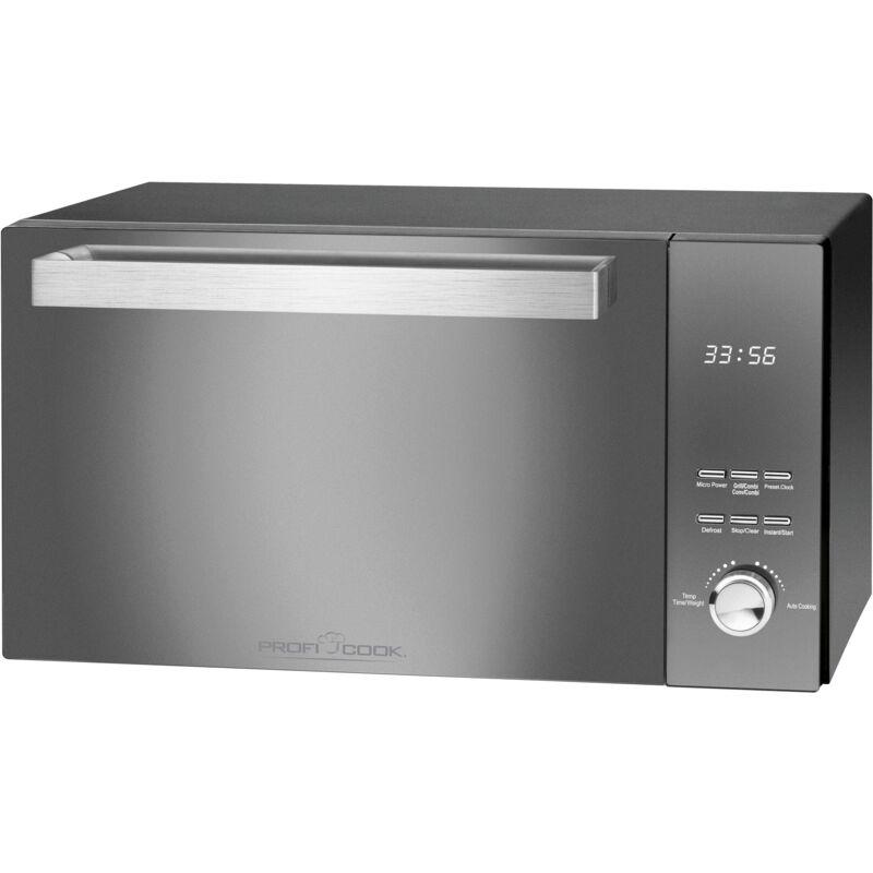 Mm_unverified_brand - ProfiCook pc-mwg 1204 - Forno a microonde con grill, 23 litri, 800 Watt di potenza del microonde, 1000 Watt, porta verticale a