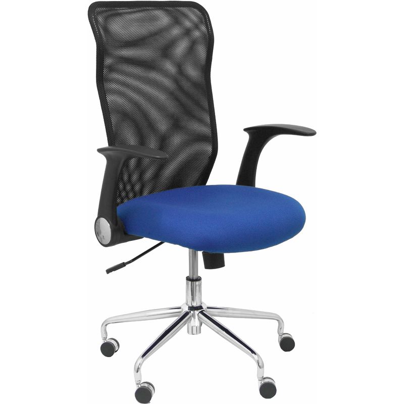 

Silla Minaya respaldo malla negro asiento bali azul