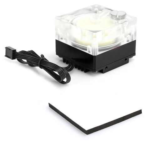 PC-Wasserpumpe, leiser Acryl-Aluminium-Radiator mit PWM-Drehzahlregelung – Schwarz