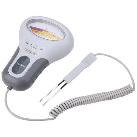 PC102 Medidor portátil de calidad del agua: Detector digital 2 en 1 de pH y cloro (Cl2) para piscinas y spas.