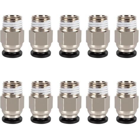 PC4-M10-Steckverbinder, PC4-M10-Pneumatikverbinder, Pneumatikanschluss für PTFE-Schläuche, PC4-M10-Gerader Pneumatikverbinder