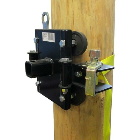 PCA-1263  Ancrage treuil arbre ou poteau avec courroies et cliquet