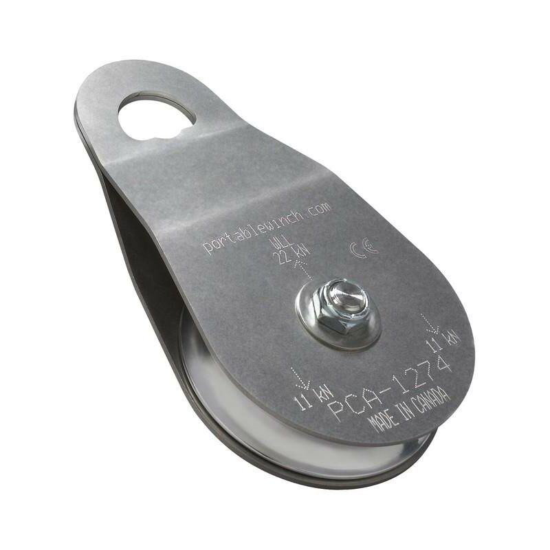 PCA-1274 Poulie ouvrante inox 100 mm de diamètre