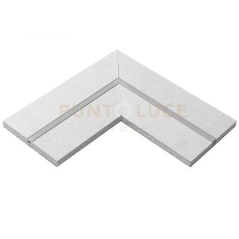 PCALA1- RACCORDO PICCOLO A "L" PER PROFILI/STRISCE LED 2 PEZZI PER CARRARA "P"