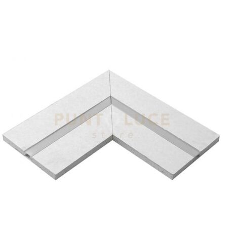 PCALA2- RACCORDO MEDIO A "L" PER PROFILI/STRISCE LED 2 PEZZI PER CARRARA "M"