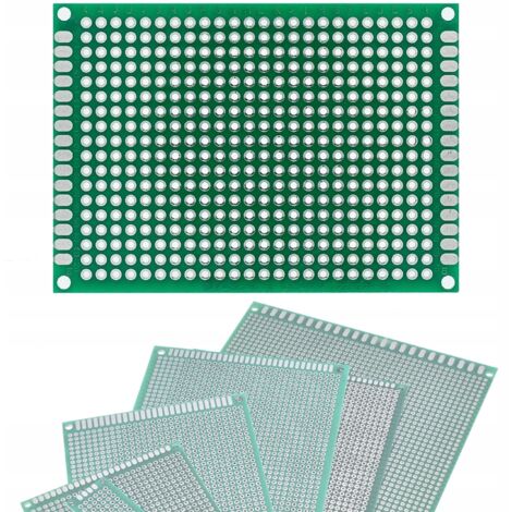 PCB prototipo universal de doble cara 50 x 70 mm (verde)