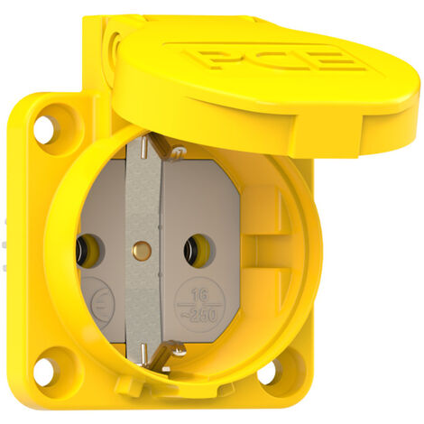 PCE 105-0ew  Anbau-Steckdose   IP44 Gelb