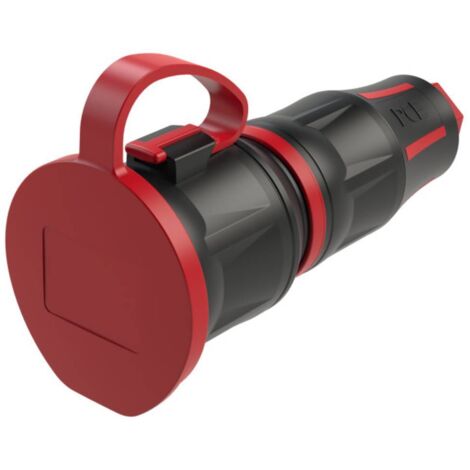 PCE 25711-sr Presa di sicurezza 250 V Nero/Rosso IP54