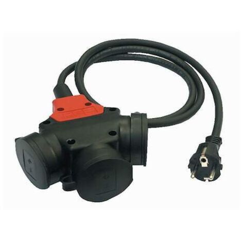 PCE 3-WEGE GUMMIKUPPL.2/16A M.1,5M (KABEL 3G1,5 M.STECK.)