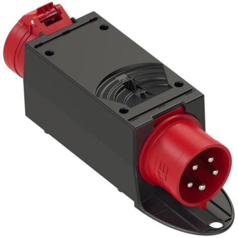 PCE 9436432 Adattatore CEE 32A 5 Poli Rosso Nero