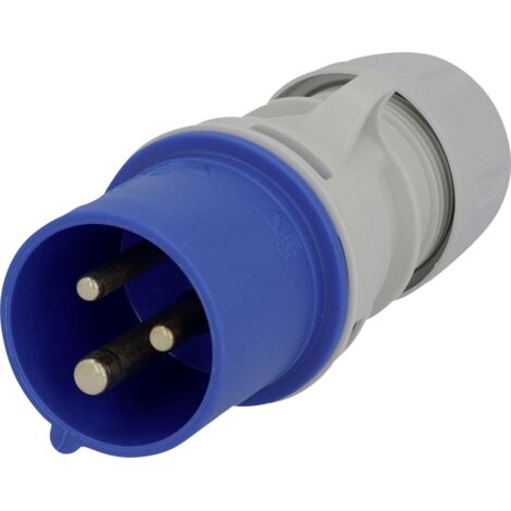 PCE Caravan-CEE-Stecker 3-polig 16A blau Adapterstecker