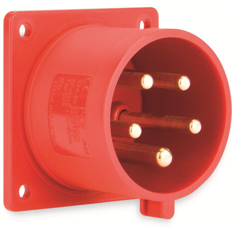 PCE CEE-Anbaustecker 5-polig, 16 A, 400 V, IP44