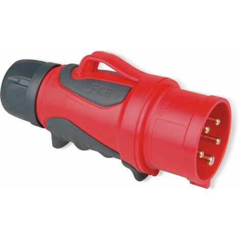 PCE CEE-Stecker mit Phasenwender GRIP, 16 A, 5-polig