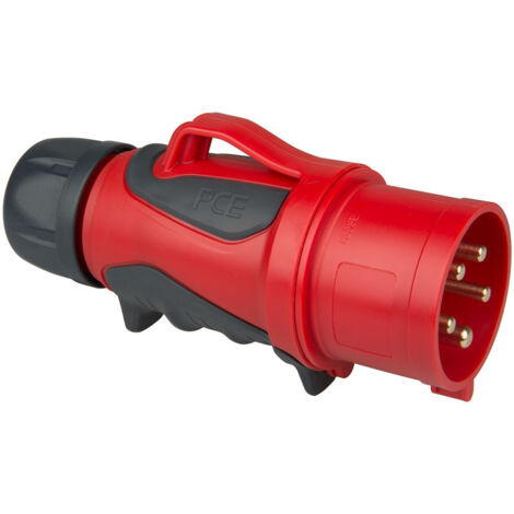 PCE CEE-Stecker mit Phasenwender GRIP, 32 A, 5-polig