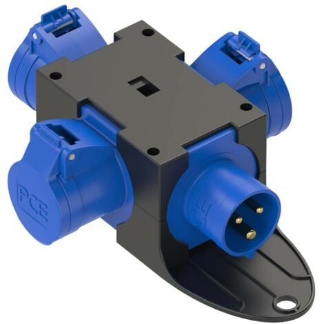 Adattatore 32A Adattatore Industriale 32A A 16A - Distributore Con Uscite CEE E Schuko, IP44, Per Cantieri E Officine Adattatore Presa Cee 22kw - Foto 9