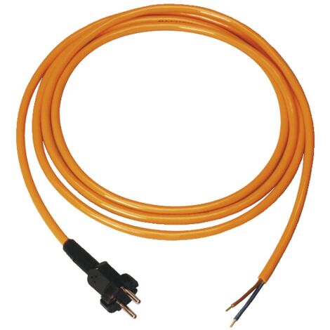 PCE Elektrogeräte-Anschlussleitung PUR 2 x 1.5 mit Stecker Länge 5 m IP20