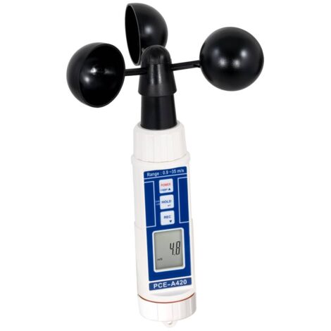 PCE Instruments PCE-A 420 Anemometro 2.5 fino a 126 km/h con funzione datalogger