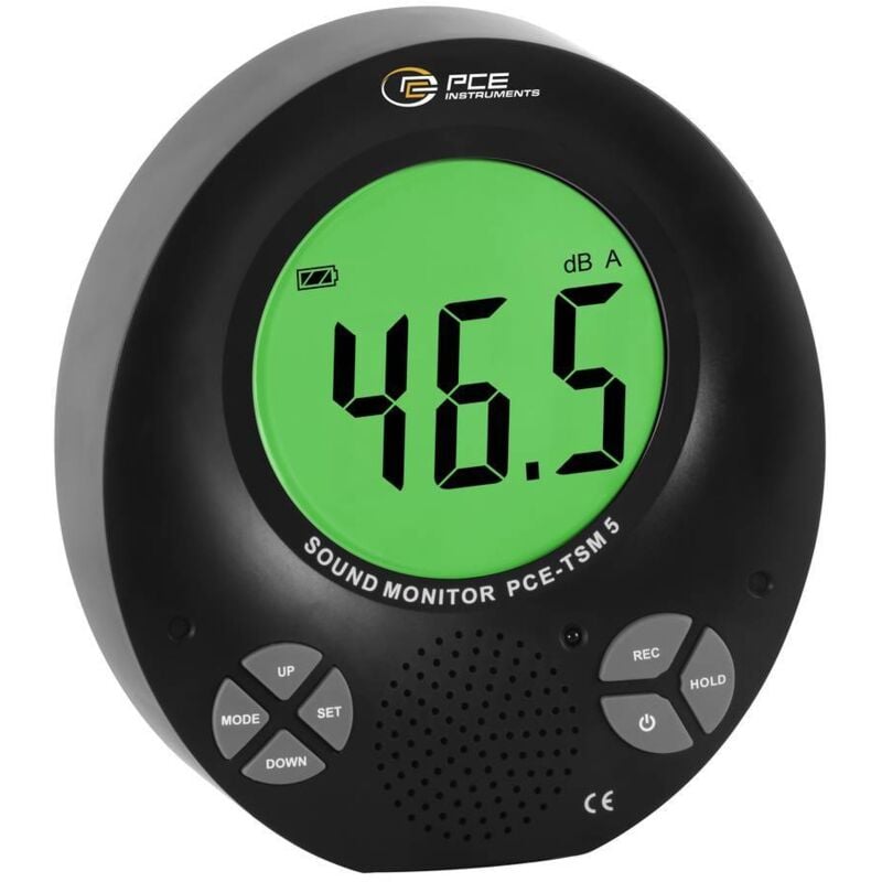 Sonomètre Enregistreur de données, Écran couleur pce-tsm 5 35 - 135 dB 31.5 Hz - 8000 Hz jack mâle 3.5 - Pce Instruments