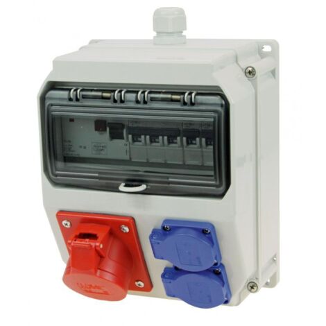 PCE KUNSTSTOFF-WANDVERTEILER IP44 (LOFER BV 16/5 2XSSD)