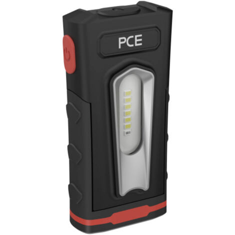 PCE LED-Handleuchte H500, 1800mAh, USB-C, IP54, schwarz