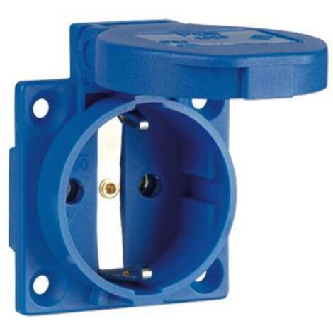 PCE MASCHINEN-SCHUKOSTECKDOSE BLAU (1050-0B  16A 3P IP54)