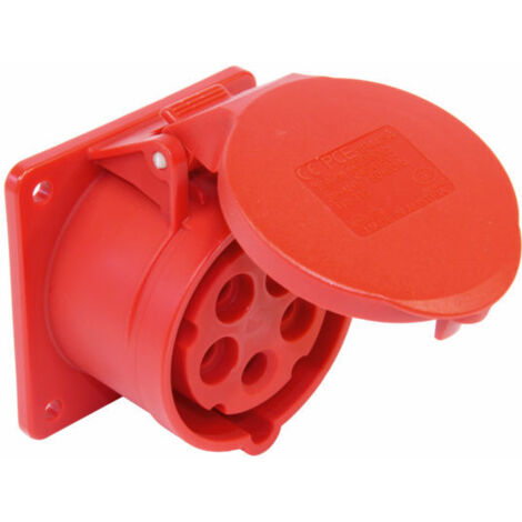 PCE PRISE DE MONTAGE CEE VISSABLE DROITE IP44 ROUGE 16 A 400 V 315-6F7