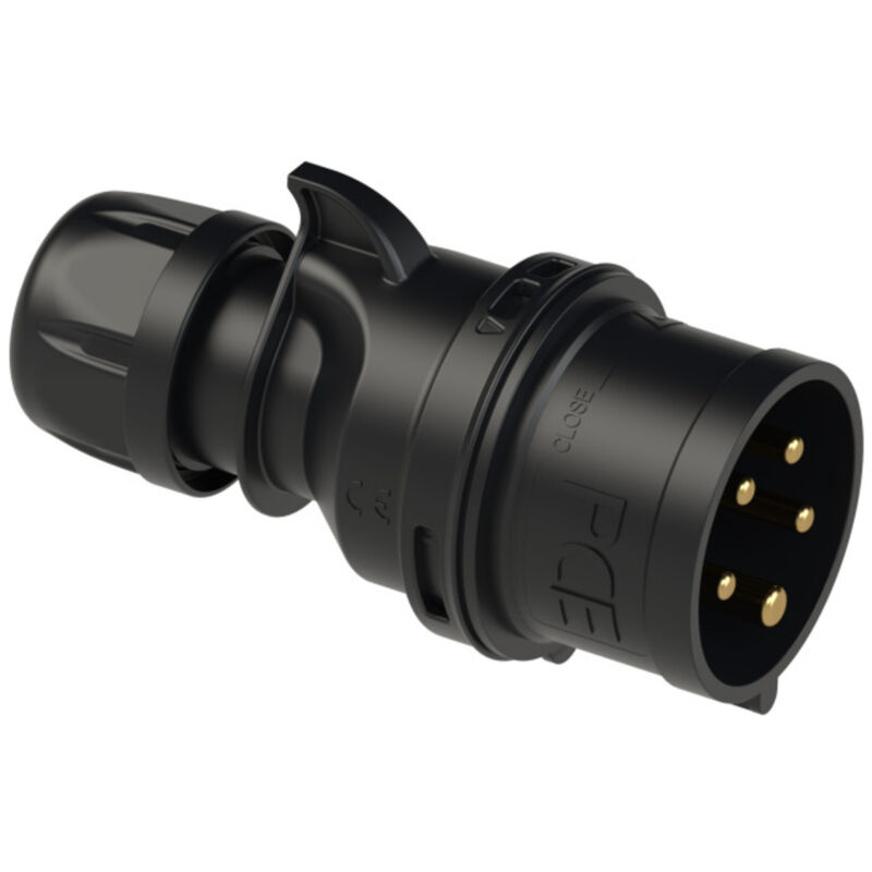 Pce Schwarz - Venttechnik 025-6Ttx Cee Stecker 32 A 5Polig 400 V 1 St.