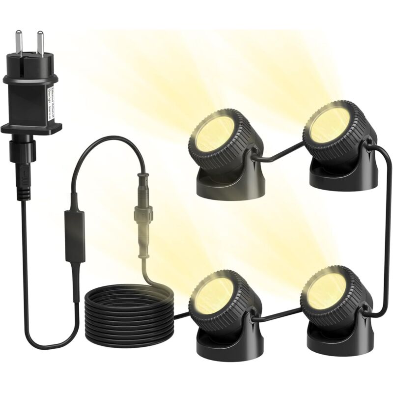 PChero Éclairage de bassin LED sous-marin, éclairage sous-marin, projecteur de piscine, éclairage sous-marin IP68, étanche IP68, lumière de bassin PChero Éclairage de bassin LED sous-marin, éclairage sous-marin, projecteur de piscine, éclairage sous-marin IP68, étanche IP68, lumière de bassin