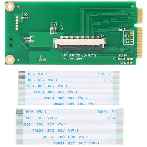 PCI-E-zu-ZIF-Adapterkarte mit 2 flexiblen Flachbandkabeln für CE-gekennzeichnete Laufwerke