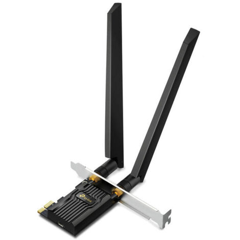 PCI EXPRESS WIFI 6E DUALBAND Y BLUETOOTH 5.3 TP-LINK ARCHER TXE7EE WIFI 6 AXE5400 Bluetooth 5.3 DOS ANTENAS DIRECTAS DESMONTABLES