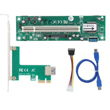 PCI-zu-PCIe-Express-Adapter für Mini-ASM1083-Netzwerkcontrollerkarte mit 4-poligem Anschluss