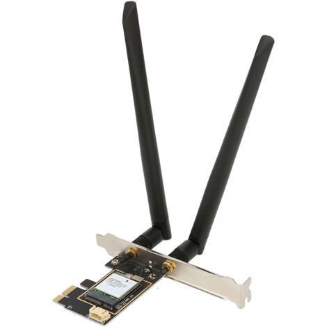 PCIe 6 WLAN-Karte, 1800 Mbit/s mit Bluetooth 5.2, Dual-Antenne, für Windows 10 und 11