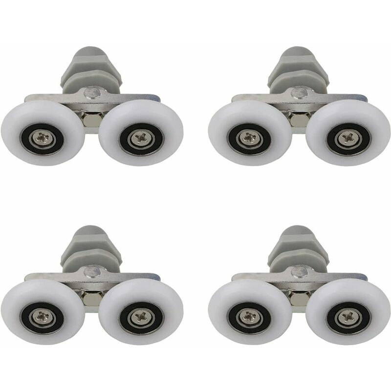 Pcs 25mm Doppi rulli per porta doccia Rulli per