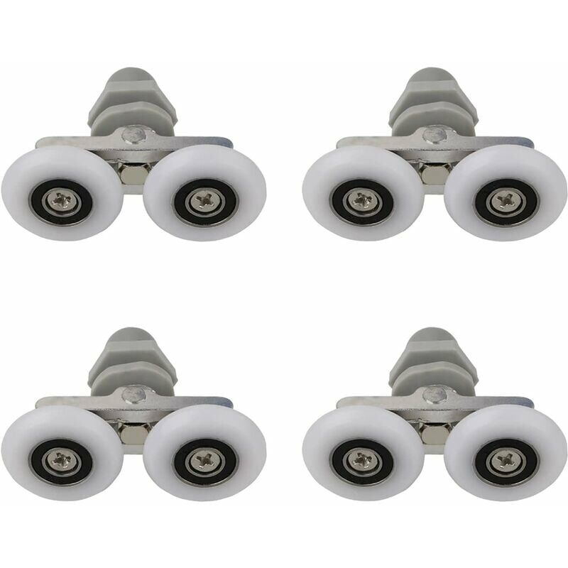 Pcs 25mm Doppi rulli per porta doccia Rulli per