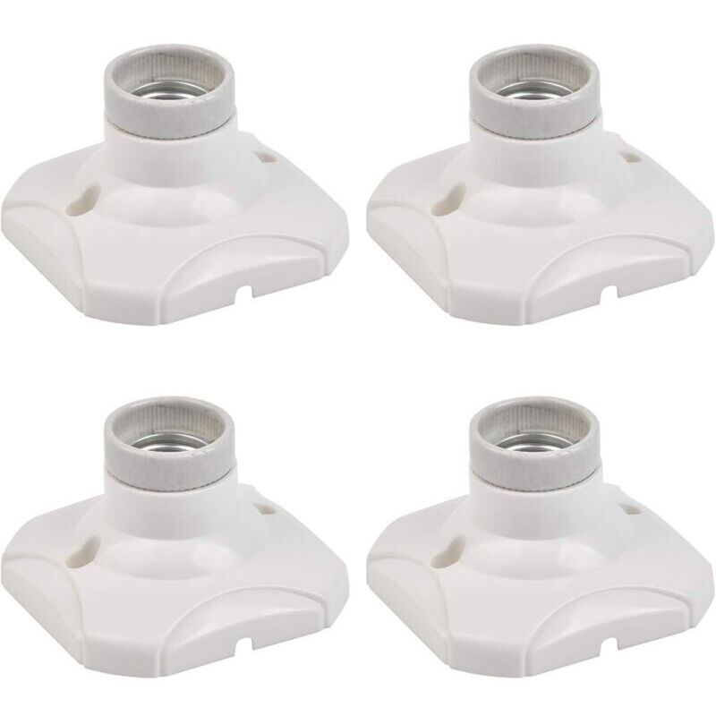 PCS Douille pour Ampoule E27 LED Porte-Lampe E27 Support Douille E27 Murale E27 Base avec Support pour Couloirs, Escaliers, Chambres, Cuisines (AC