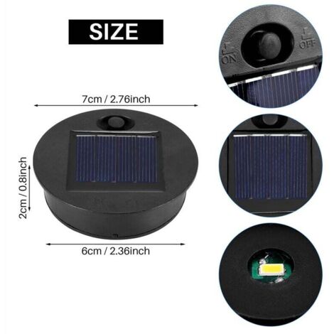 Pcs Ersatz Solar Licht Kopf Outdoor Hängende Laterne Runde Wasserdichte Solar Lichter