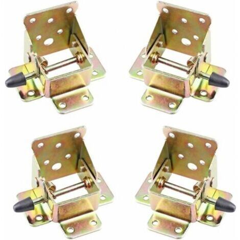 Pcs Folding Table Legs, Folding Support Frame, Self-Locking Hinges, Folding Hinge Hardware for Workbench, Folding Legs, Folding Locking Extension