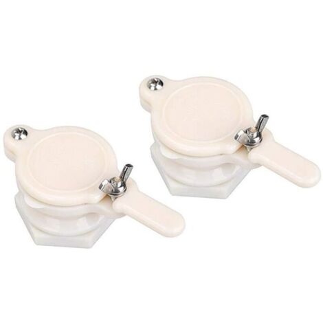 Pcs Honey Gate Valve ABS Plastic 2.36″ Extractor Tap Honey Extractor Equipment Honey Tap for Beekeeper (White Honey Gate Valve)