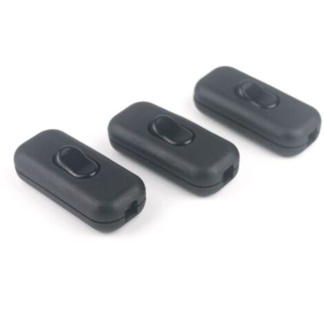 Pcs Inline Cord Switch 6A 250V Rocker Switch for Inline Lamp, 2 or 3 Wire Lighting Cable, with On/Off Rocker