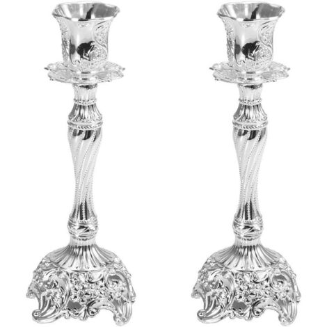 Pcs Metall Leuchter Antike Silber Leuchter Hoher Kerzenhalter Einzigen Kopf Hochzeit Event Leuchter Ornamente Ornamente Ornamen