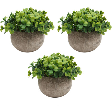 Pcs Mini Plantes Artificielles En Pot Faux Herbe Verte Pot Simulation Verdure Décor pour Bureau À Domicile Décoration De Bureau (Type1)