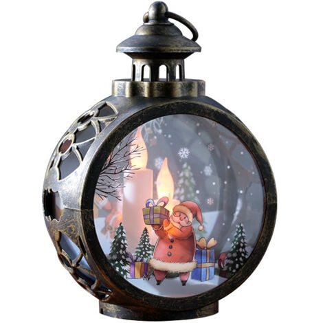 PCS Ornements de Noël Décorations de vacances vintage Décorations de bureau de Noël Décoration de Noël Veilleuses LED Veilleuses YMYNY