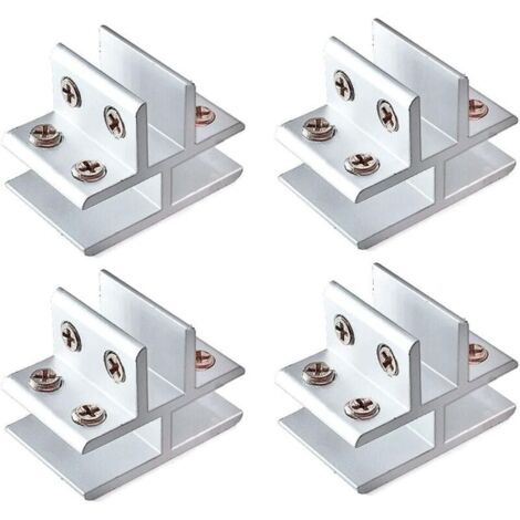 Pcs Thick 90 Degree Glass Clamps in Aluminum Alloy for 8-10mm Thick Glass