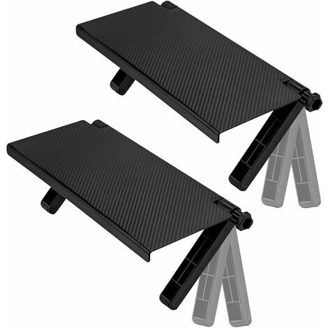 Pcs TV Top Shelf, Adjustable Wall Mounted TV Shelf, Desktop Computer Monitor Holder Solid Platform Storage Rack, Game Console, Router