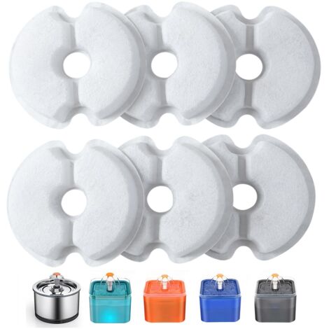 Pcs Water Fountain Filter, Replacement Filters for 2L & 2.5L/67oz & 84 oz Cat Fountain with Activated Carbon & Resin Triple Filtration