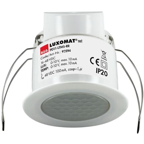 PD11-LTMS-RR-FP capteur ultra plat multifonctionnel faux plafond LUXOMATnet 92594