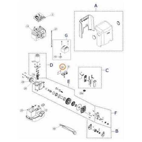 PD1764A0000 Distanziale Scorrevole Diy FILO 400 600 Ricambio Originale NICE PD1764A0000