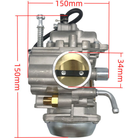 PD34J-Vergaser, kompatibel mit dem 700 4x4 Quad (Modelle 2002, 2003 und 2006, Teilenummer 606-029). Das Kraftstoffsystem des Polaris Quads bietet effiziente Zerstäubung und sanftes Kaltstartverhalten.